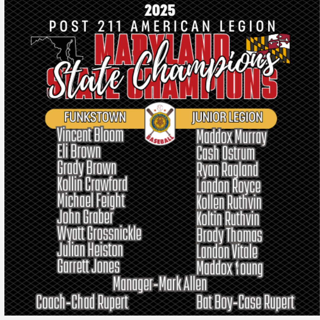 Funkstown Legion State Championship Crewneck T-Shirt OR Performance Tee