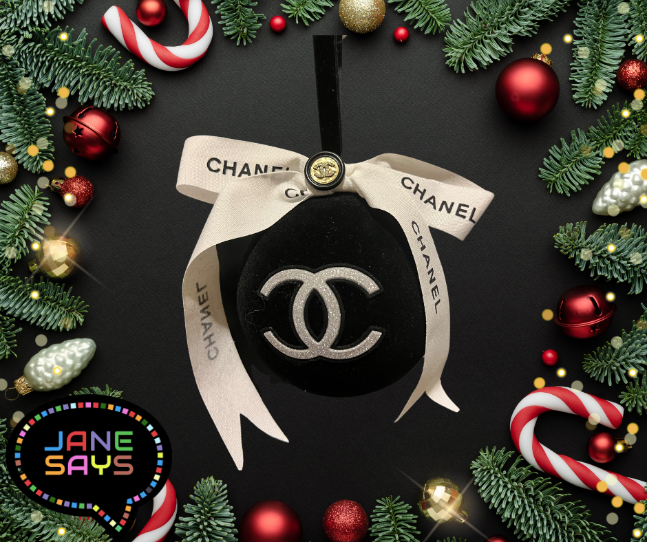 Upcycled Chanel-Inspired Ornament