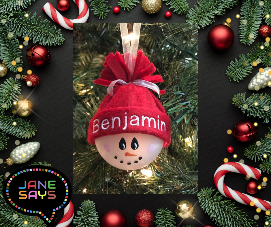 Personalized Snowman Ornament