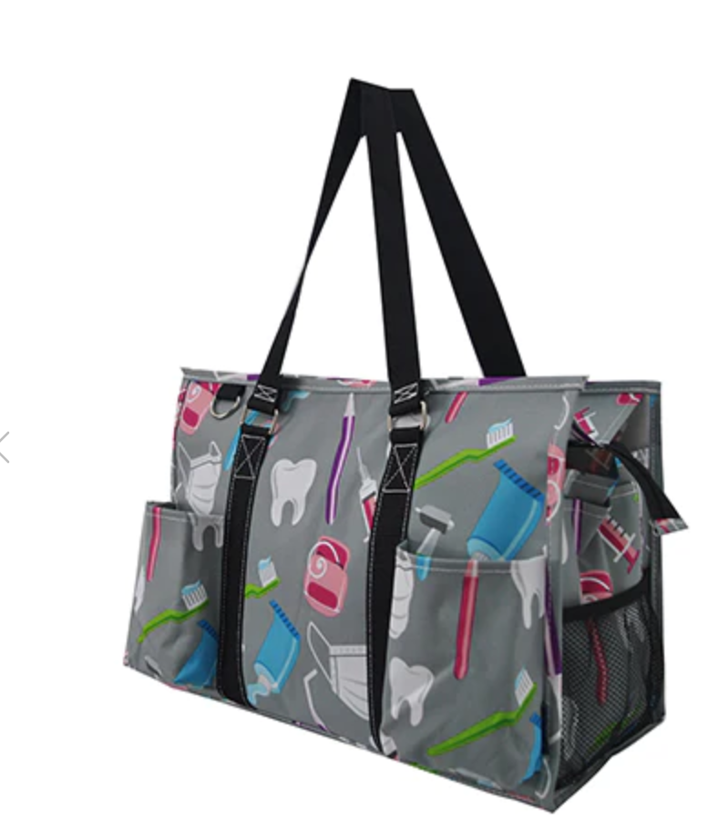MEDICAL FIELD ZIPPERED CADDY ORGANIZER TOTE BAG