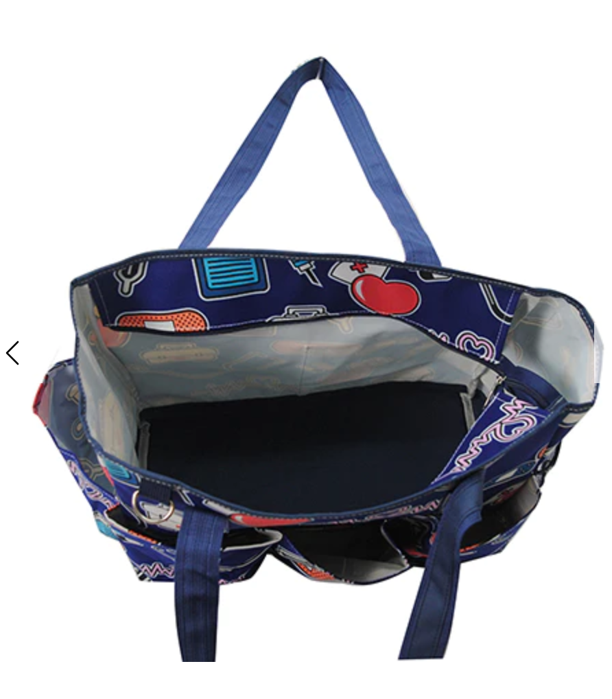 MEDICAL FIELD LARGE ZIPPERED TOTES