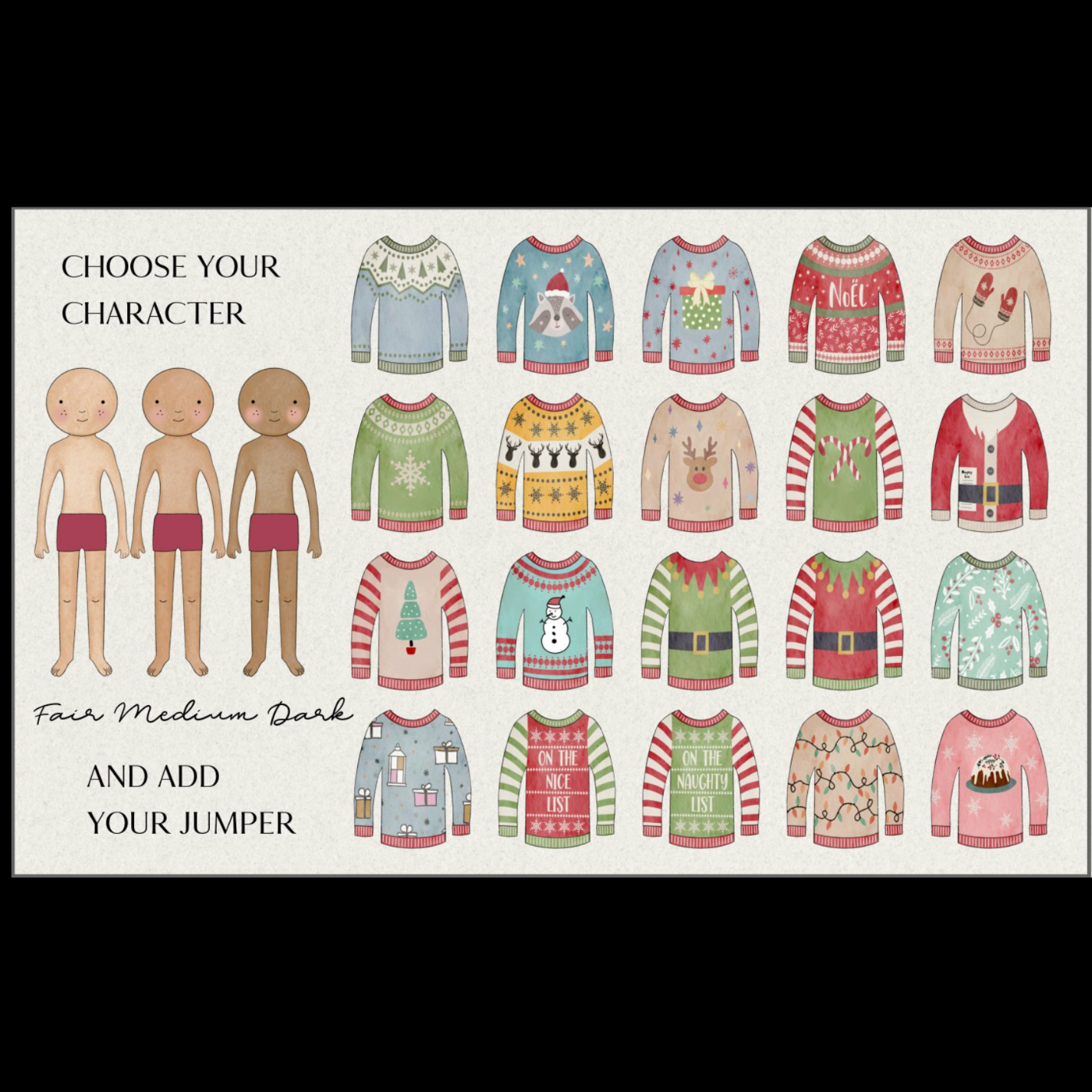 Build Your Own Christmas Family