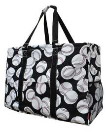 Baseball Mega Shopping Utility Tote Bag