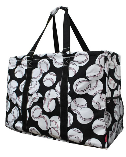 Baseball Mega Shopping Utility Tote Bag