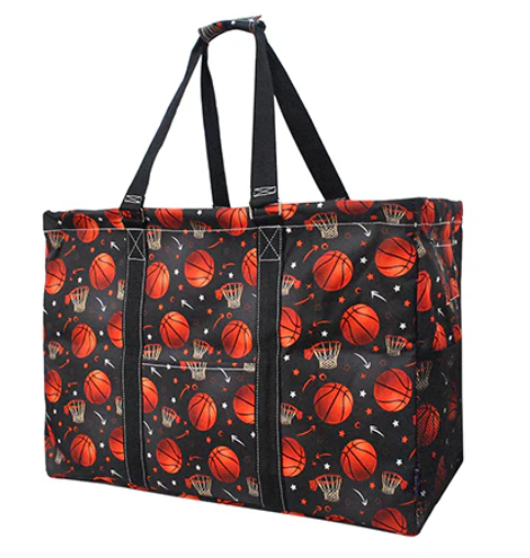 Basketball Mega Shopping Utility Tote Bag