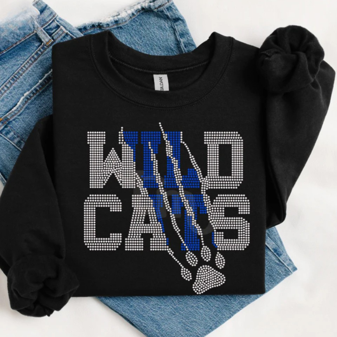 Wildcats Block Print and Paw Scratch