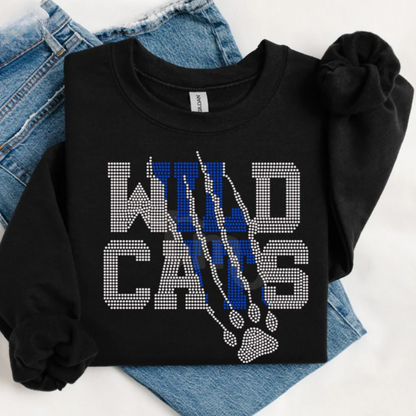 Wildcats Block Print and Paw Scratch