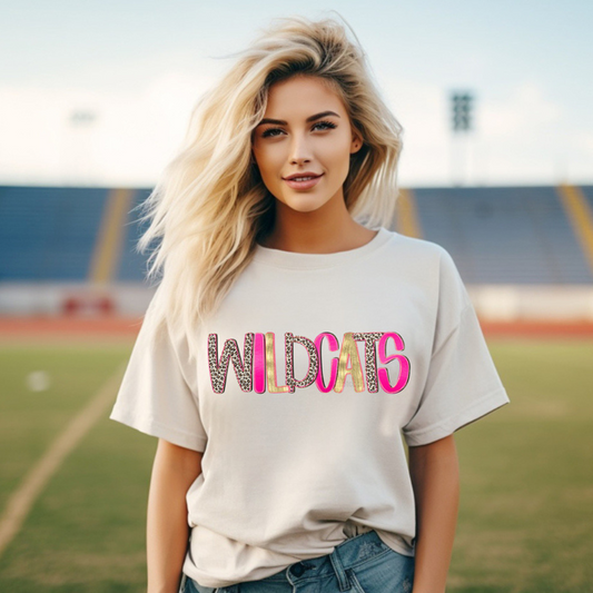 Wildcats Preppy Leopard in Cream