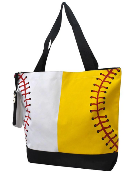 BASEBALL CANVAS TOTE BAGS