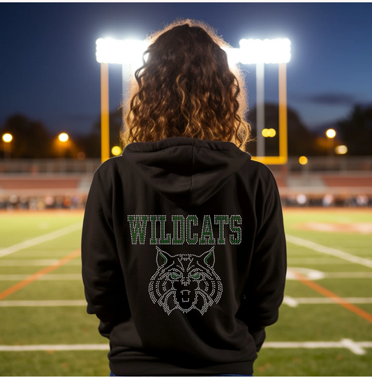 Wildcat with WILDCAT Lettering Spangle Design