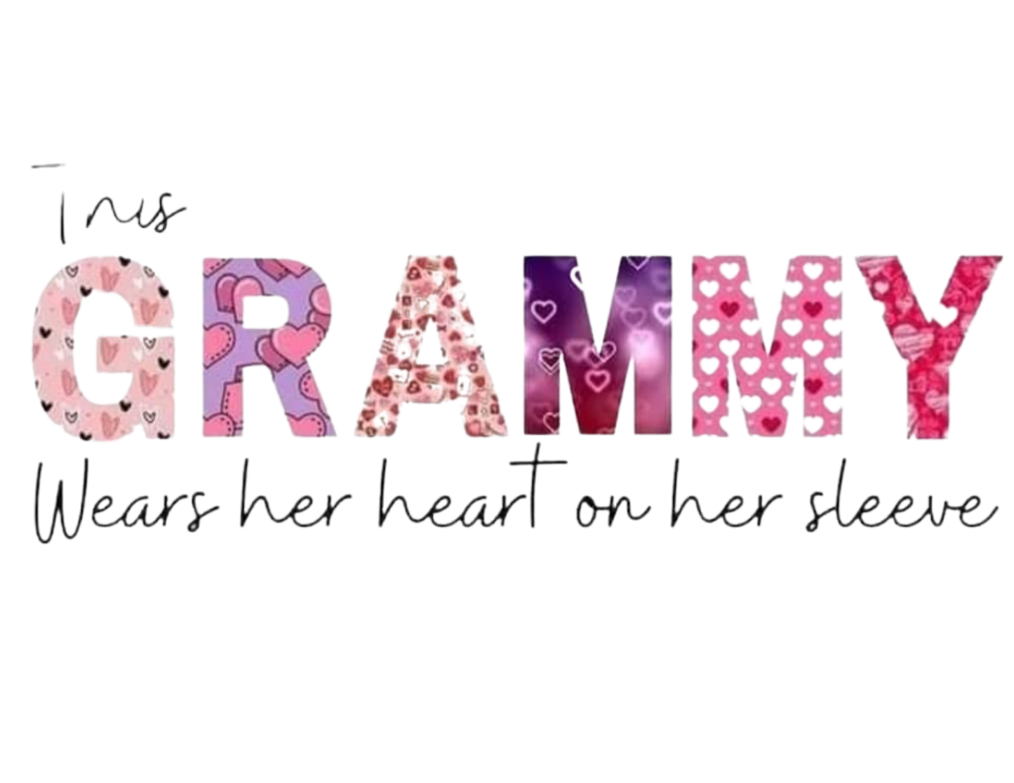 This Mama Wears Her Heart On Her Sleeve (Screen Print/DTG)