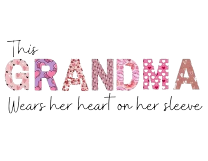 This Mama Wears Her Heart On Her Sleeve (Screen Print/DTG)