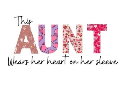 This Mama Wears Her Heart On Her Sleeve (Screen Print/DTG)