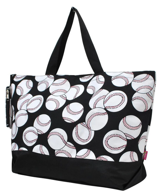 BASEBALL CANVAS TOTE XL BAG