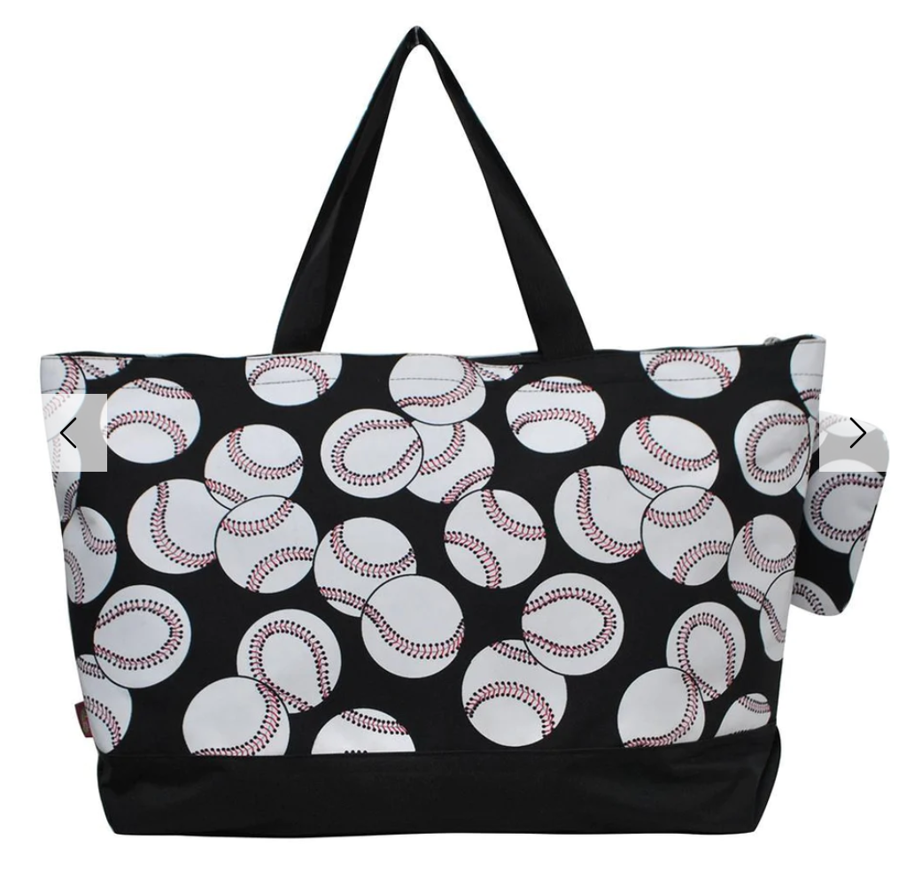 BASEBALL CANVAS TOTE XL BAG