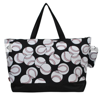 BASEBALL CANVAS TOTE XL BAG
