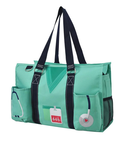MEDICAL FIELD ZIPPERED CADDY ORGANIZER TOTE BAG