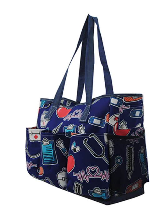 MEDICAL FIELD LARGE ZIPPERED TOTES