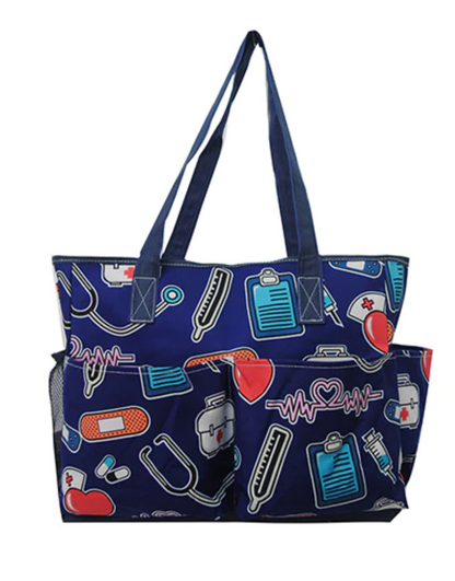 MEDICAL FIELD LARGE ZIPPERED TOTES