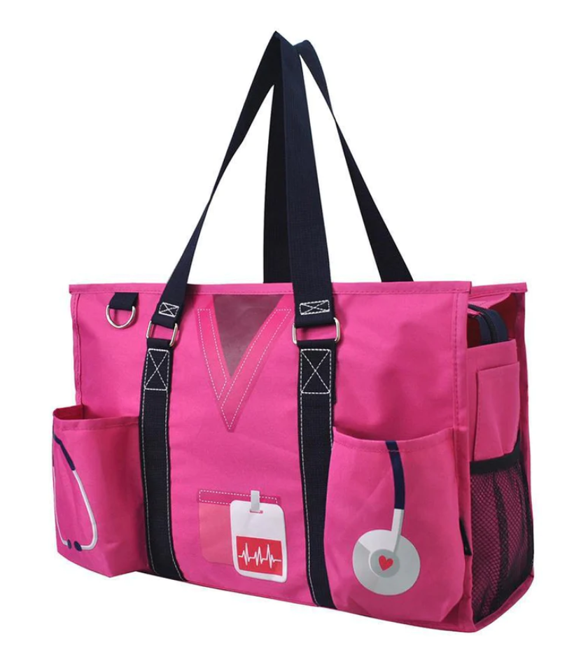 MEDICAL FIELD ZIPPERED CADDY ORGANIZER TOTE BAG