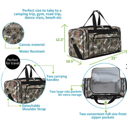 PET RESCUE LARGE 23 INCH  DUFFLE BAG