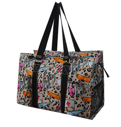 MEDICAL FIELD ZIPPERED CADDY ORGANIZER TOTE BAG